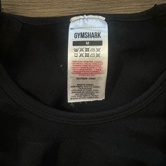 Black gym Shark Women's Long Sleeve Top - Picture 3 of 4